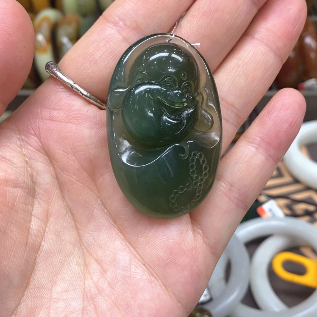 布***丁蛇纹石玉未镶嵌手镯