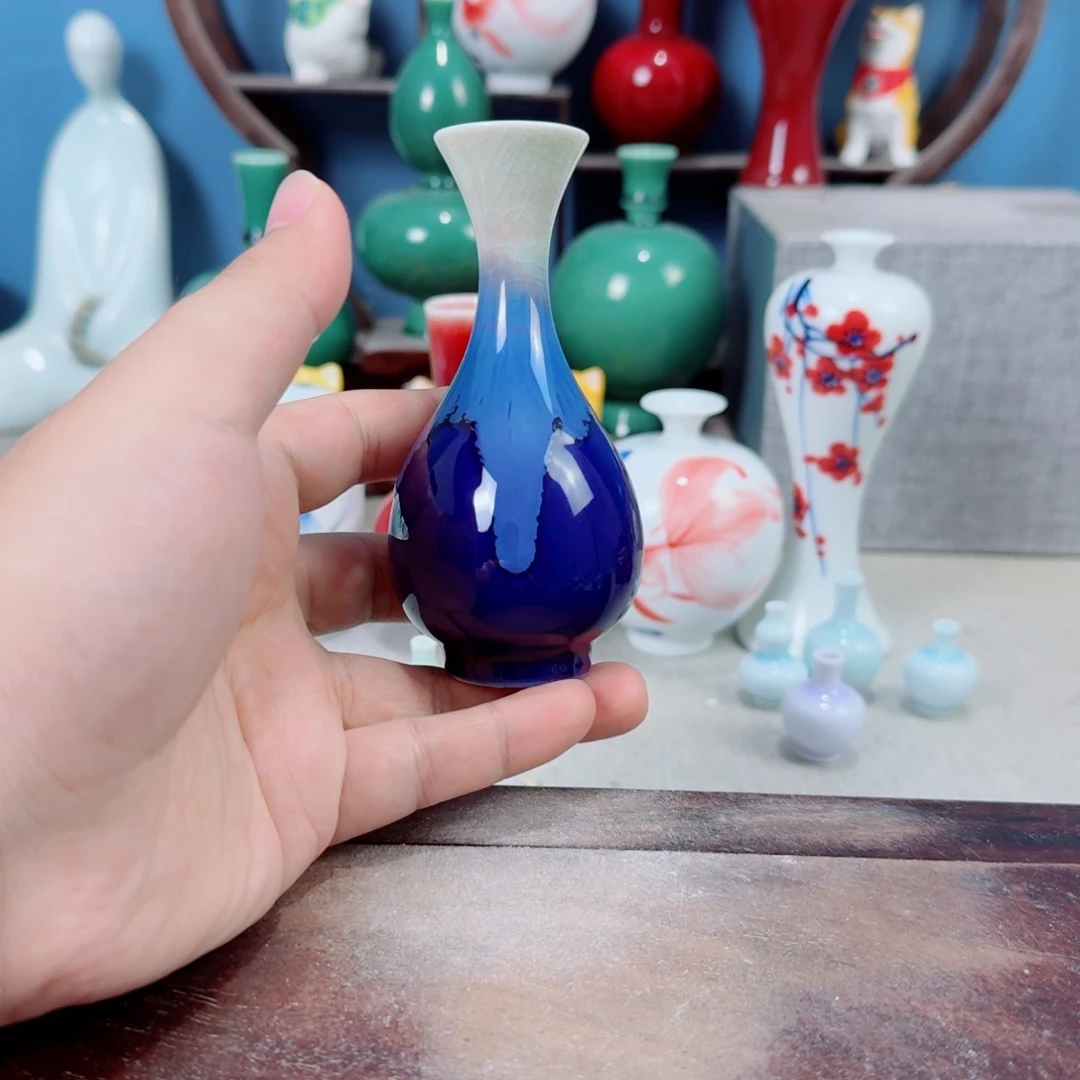 陶瓷手工小花器摆件