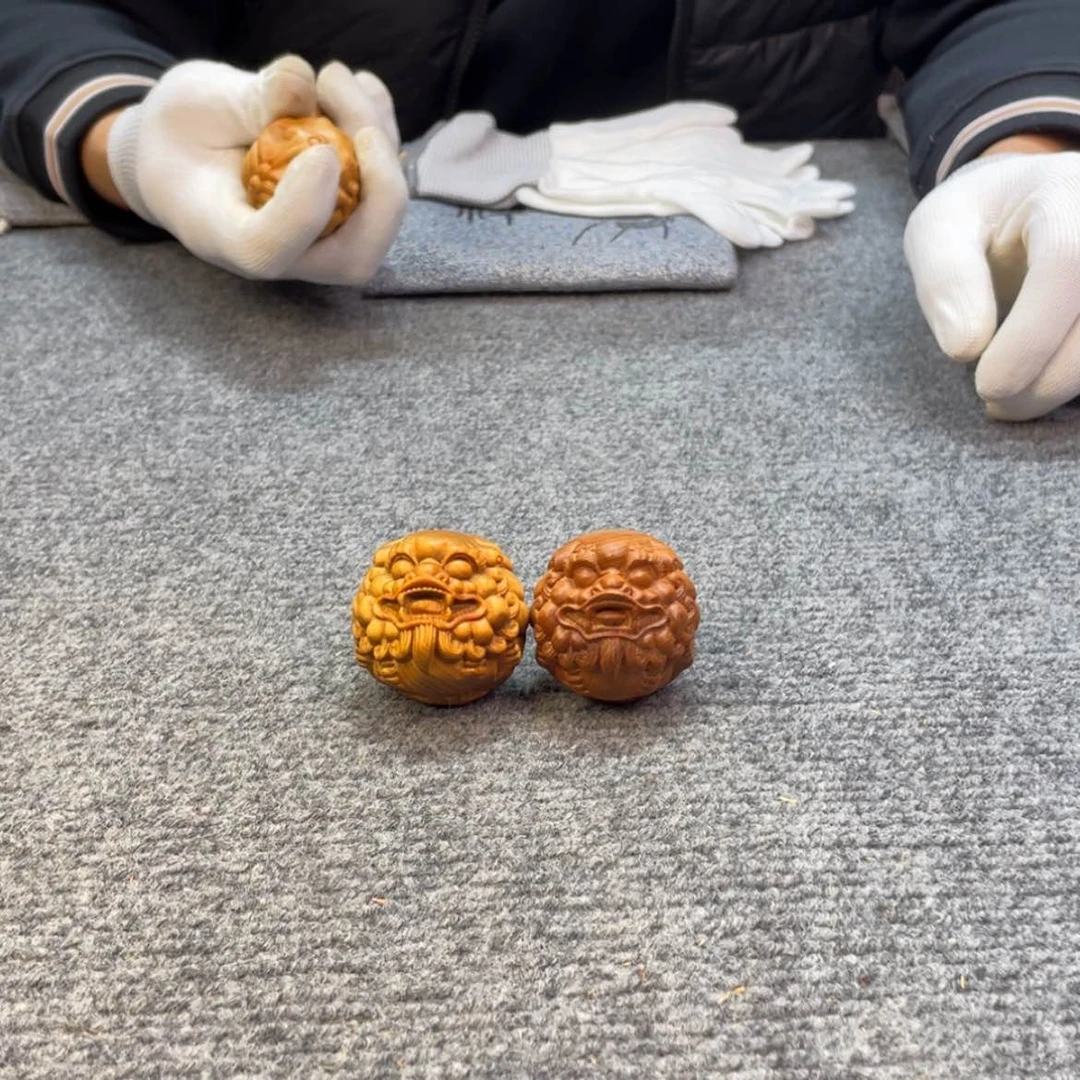 【闪购商品】柏木（崖柏）貔貅手球，到手一对