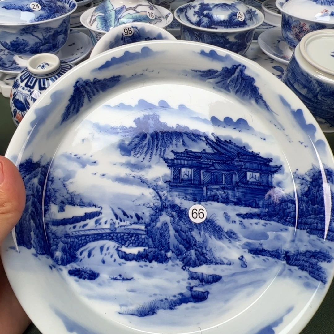 景德镇纯手工纯手绘茶具木木66