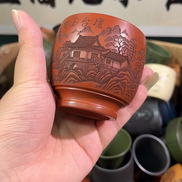 茶杯紫砂全手工紫砂主人杯