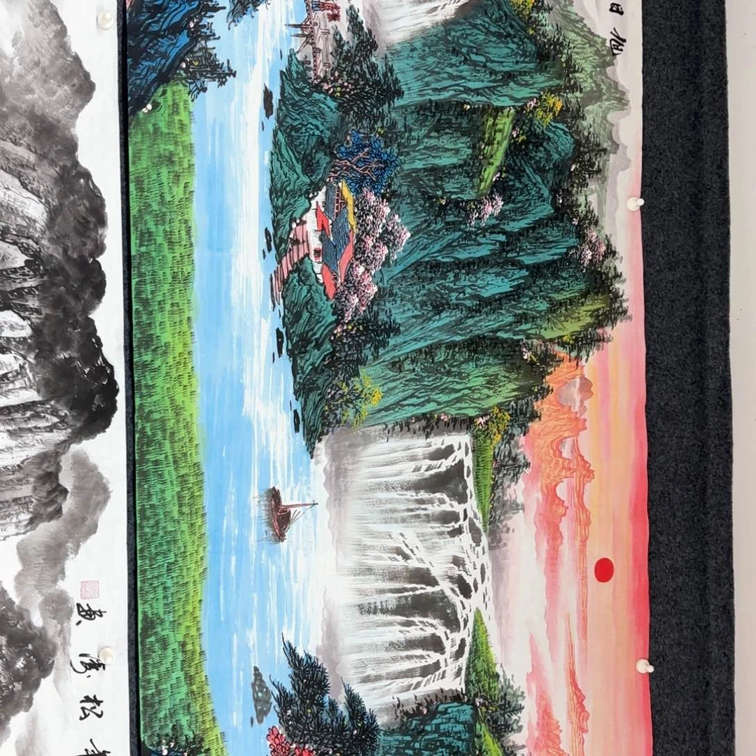 国画70/180小六尺手绘 s