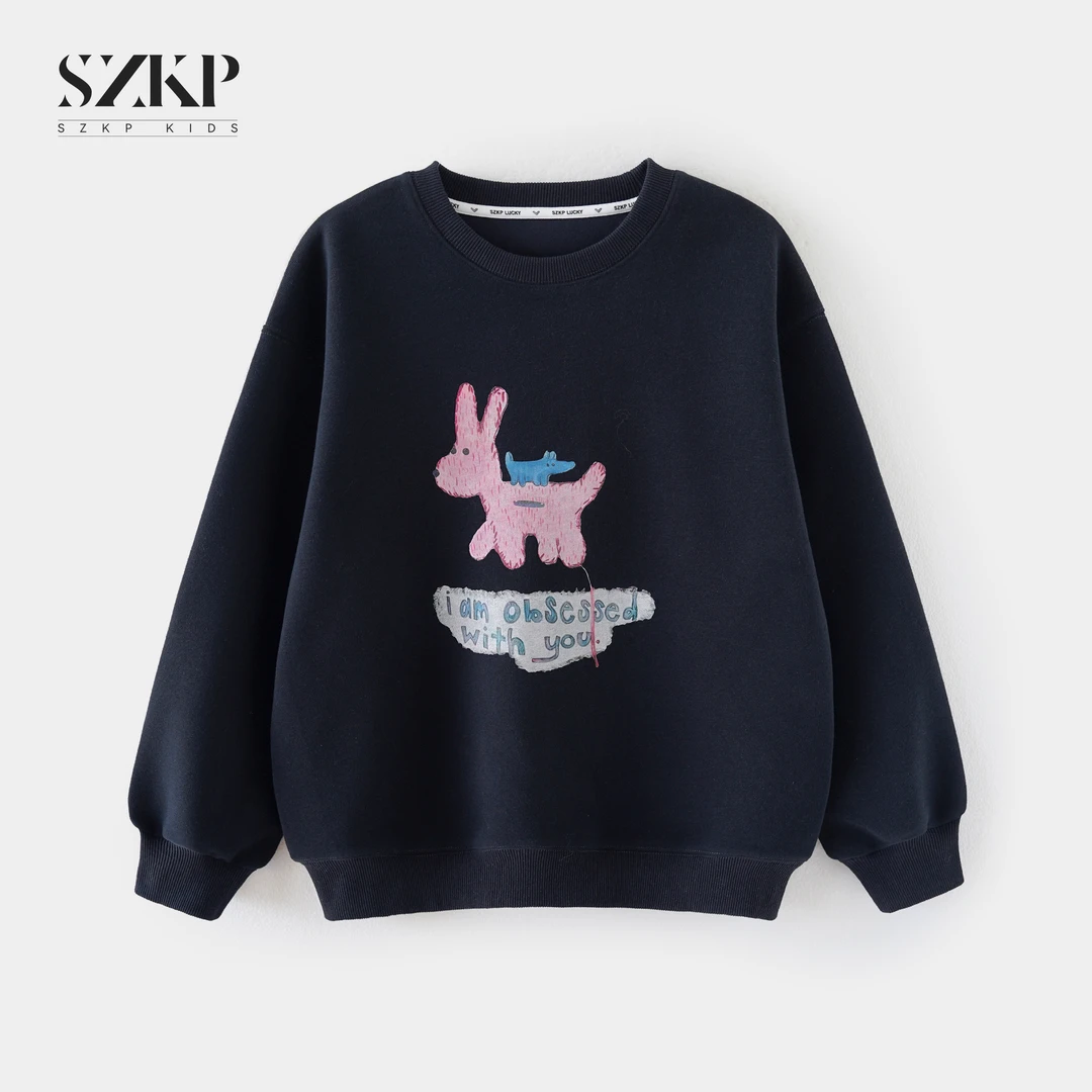 SZKP秋季新款女童装洋气衣服中大童休闲百搭儿童卫衣YNYQ553158