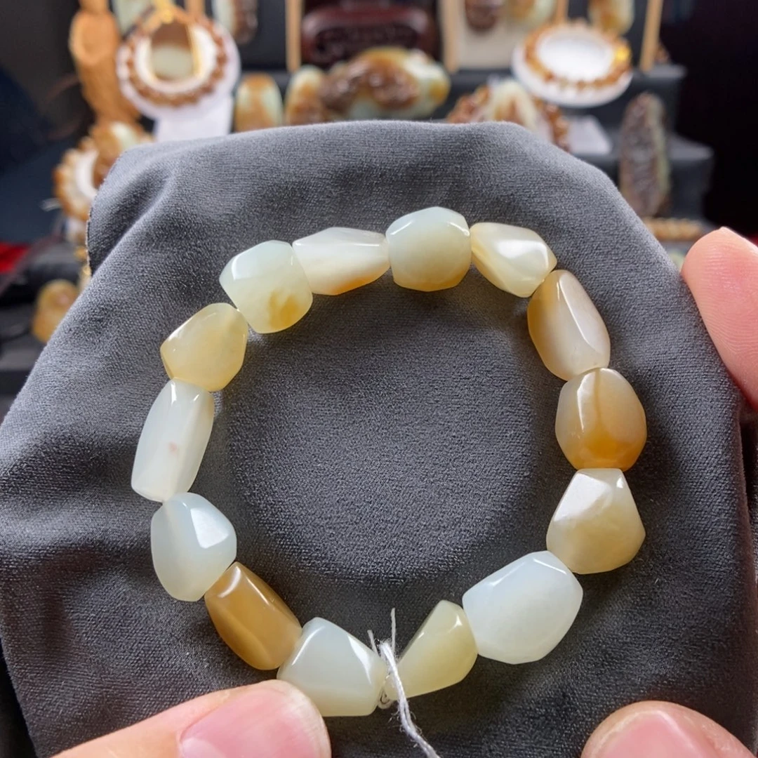 和田玉（糖玉）未镶嵌手链