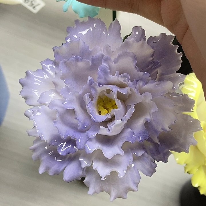 汀***渡陶瓷纯手工捏花设计