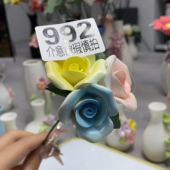 陶瓷纯手工捏花设计