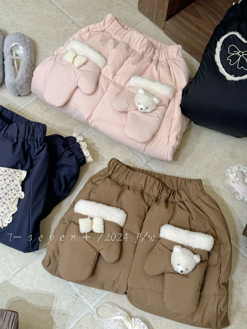 【7-seven】冬 ～ 手套小熊羽绒裤7390