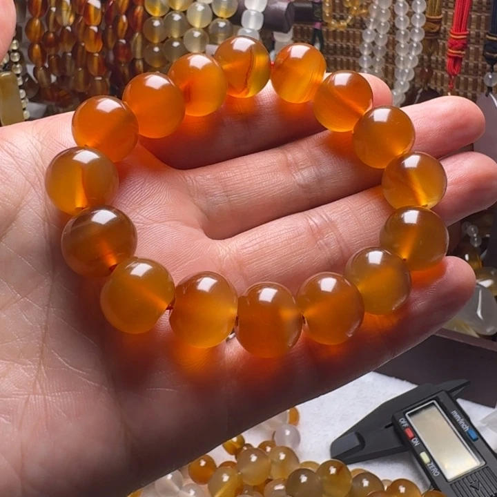 一***点玛瑙/玉髓合金颈饰002