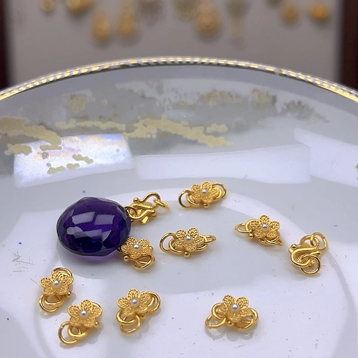 银S925镶嵌颈饰紫晶紫晶925镶嵌9