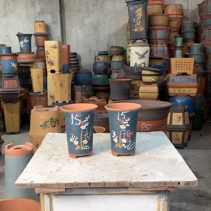 紫砂花盆紫砂花盆