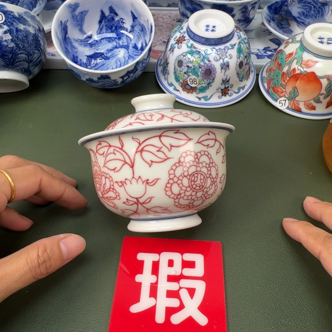 陶瓷景德镇纯手工纯手绘茶具木木84