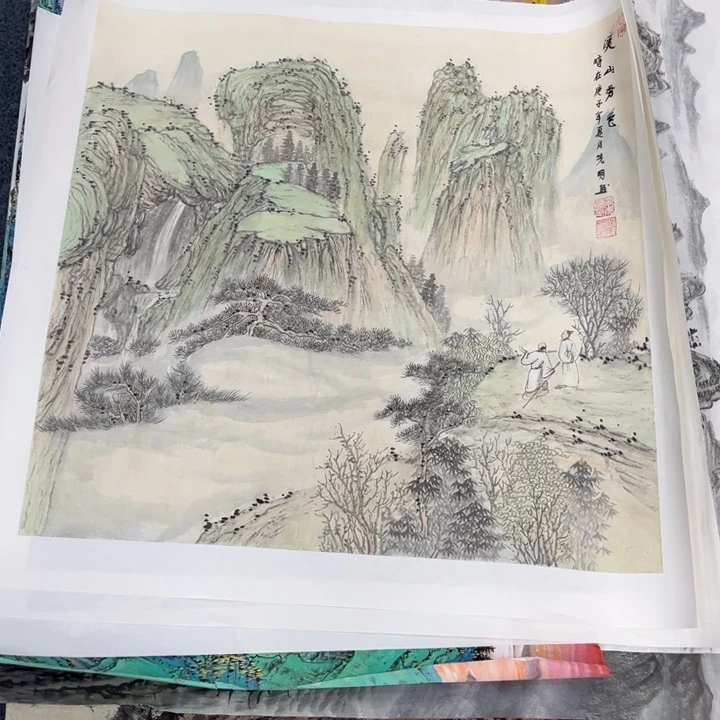 国画绘画手绘作品