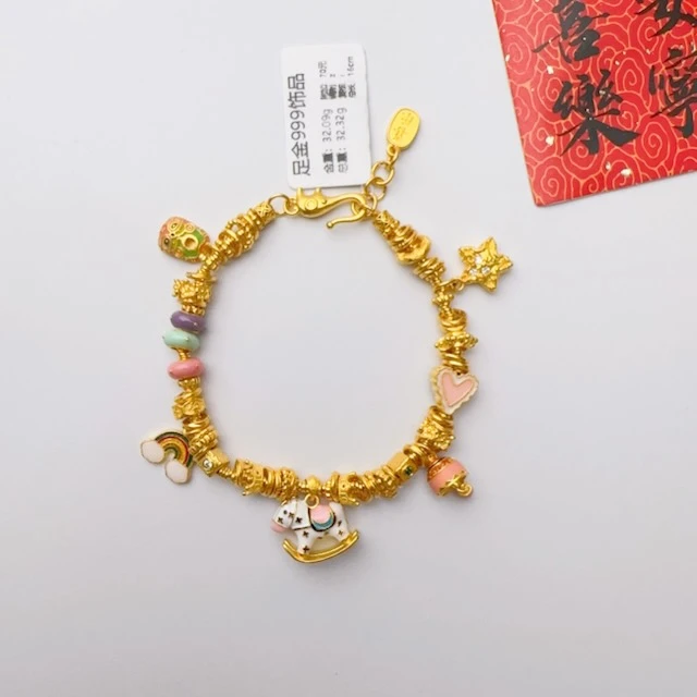 足金999 投资金 马上有钱花卡2配卡5跑环款 32.09 总长16cm z i