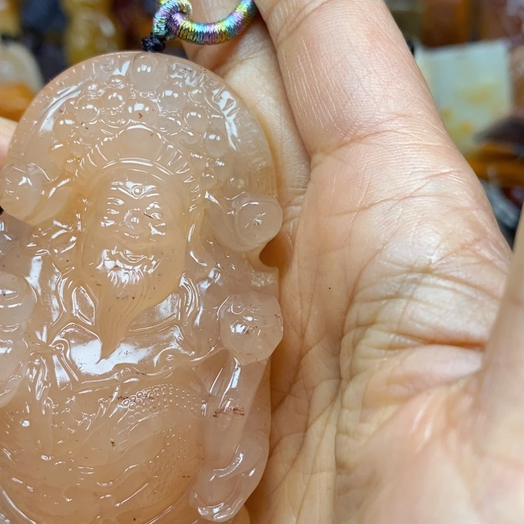 石英质玉（黄龙玉）颈饰未镶嵌