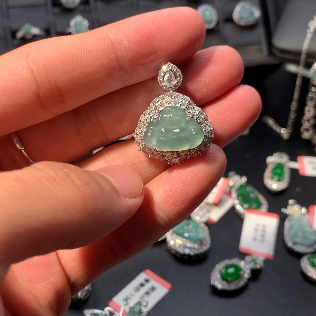 翡翠未镶嵌吊坠(不含链)
