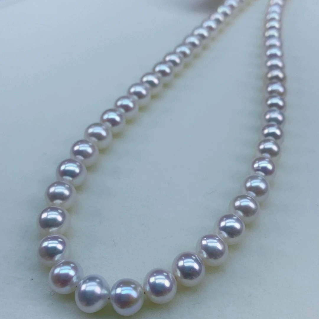 7/8极强光炫彩媲美海水超亮银S925镶嵌淡水珍珠