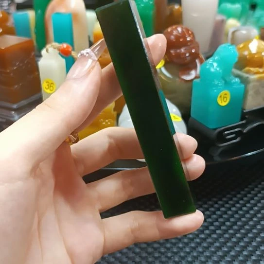 寿山石印石西安绿149++++