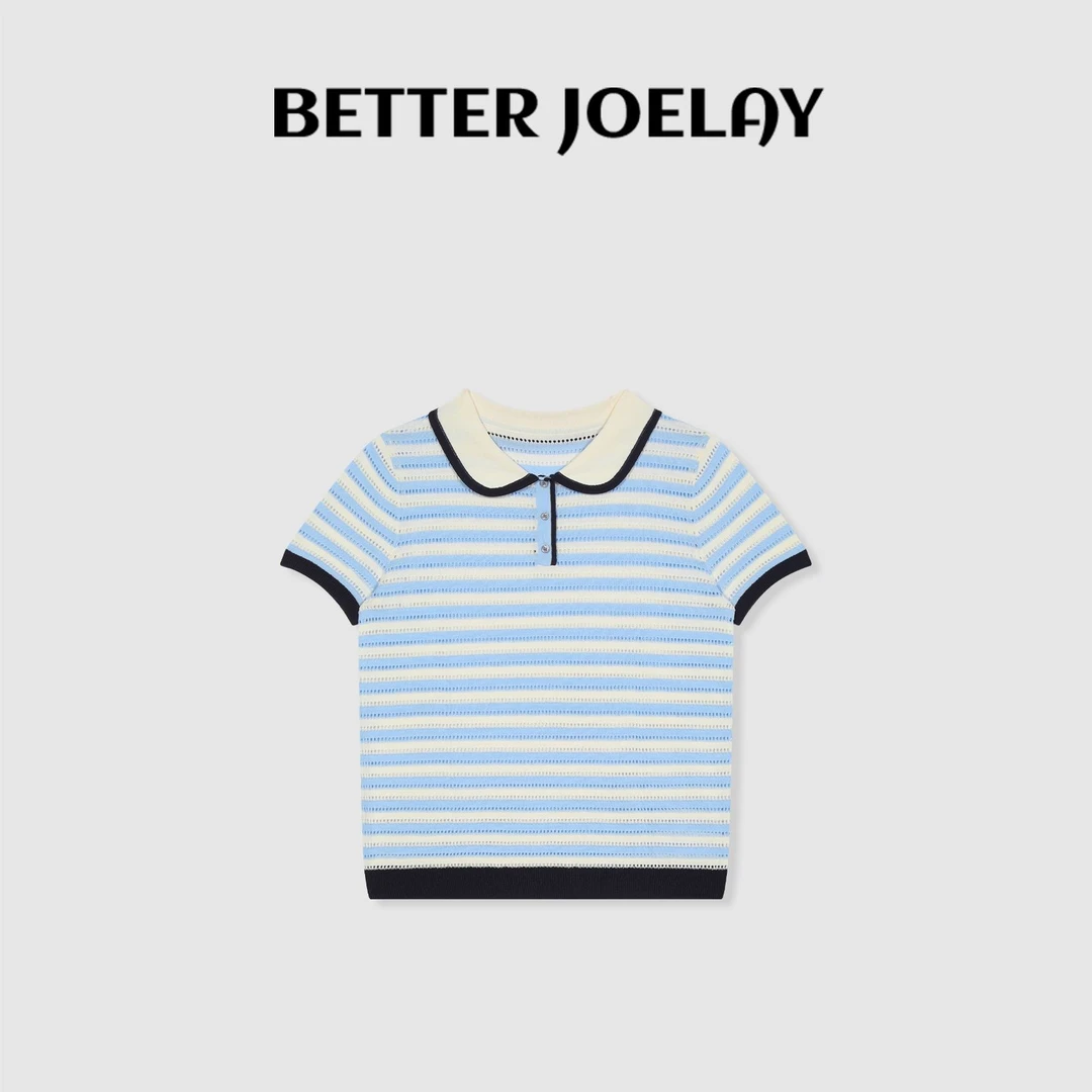 BETTER JOELAY-小版【蓝莓气泡水】时尚可爱短袖T恤休闲LL5886