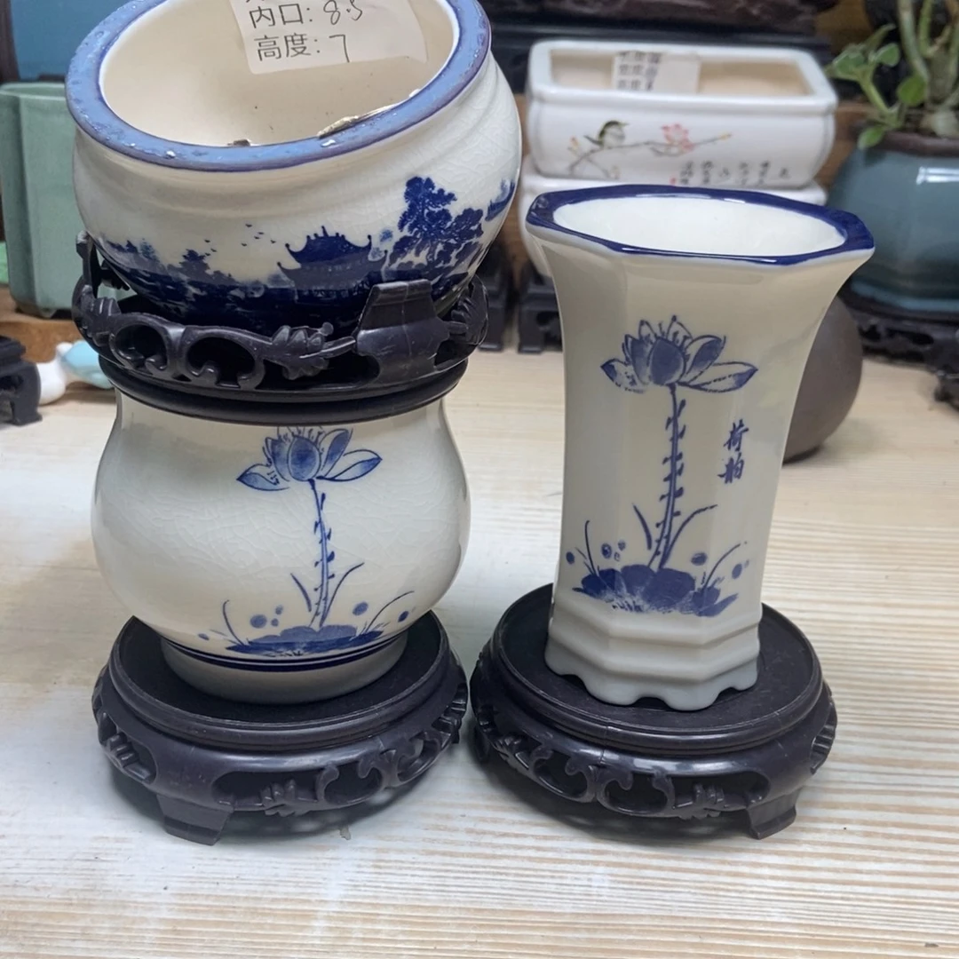 瓷片陶瓷花盆陶瓷艺术