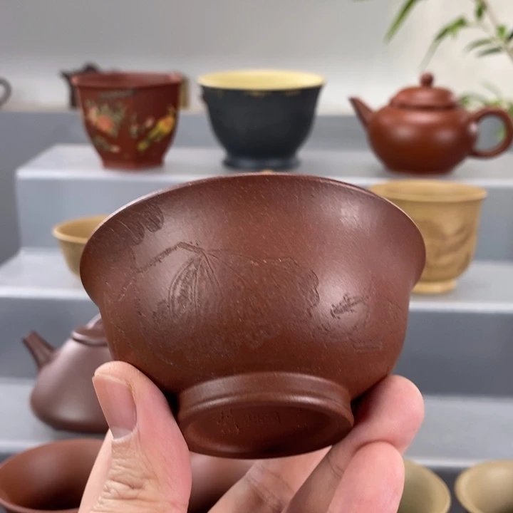 左***岸宜兴紫砂紫砂手工主人杯