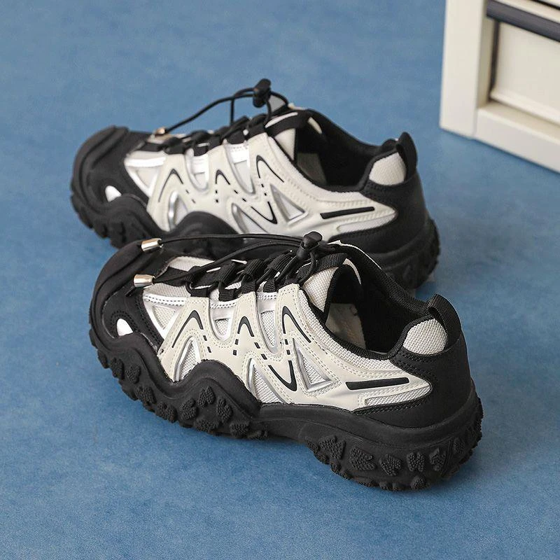 镂空老爹校园小众2025夏季新款户外登山鞋徒步运动鞋跑步丑萌鞋子