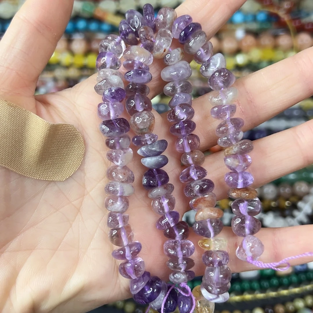 玛瑙/玉髓合金珠宝半成品 卡10左右紫幽灵随行一条