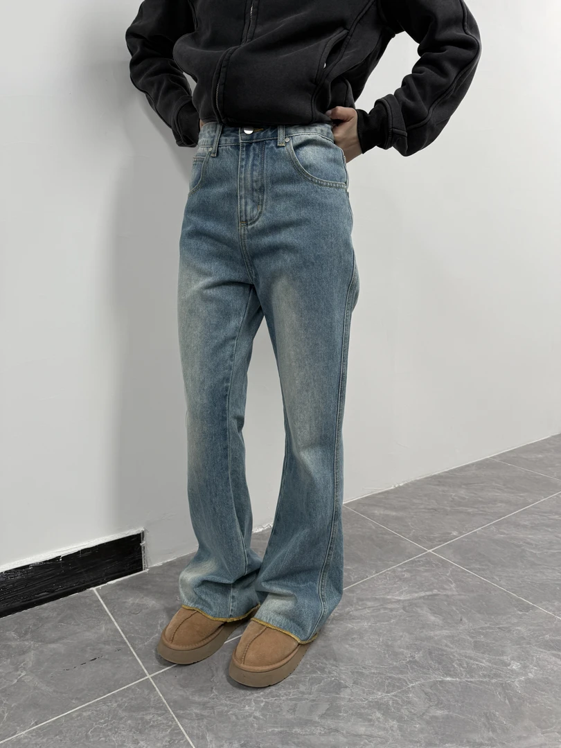 【No退No换】Our2百搭显瘦复古直筒牛仔裤【B7056】