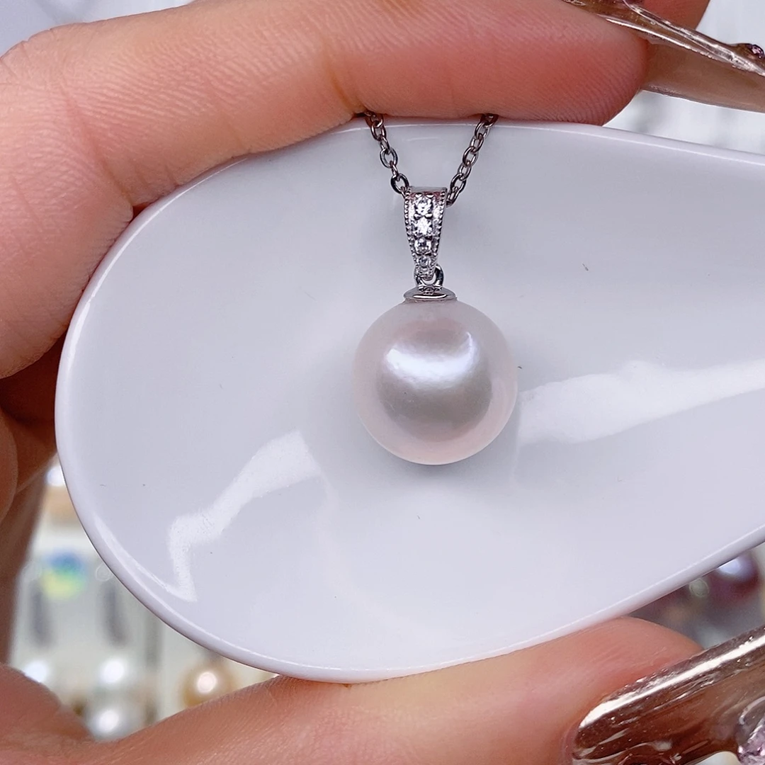 吊坠(赠链)银S925镶嵌淡水珍珠13➕