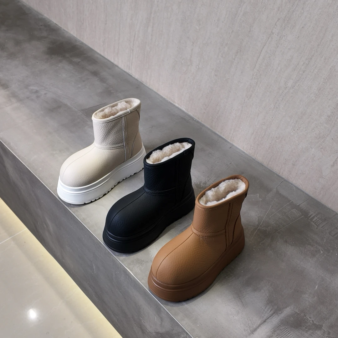 绵羊.保暖防脏拼色短筒冬季时尚雪地靴雪地靴短靴厚底3013-13M