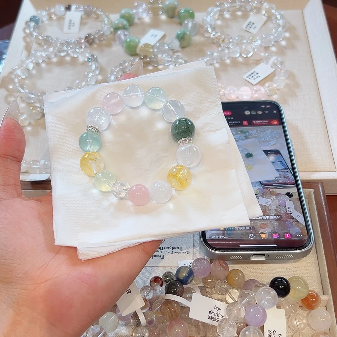 水晶手链未镶嵌小****好48小时鉴赏