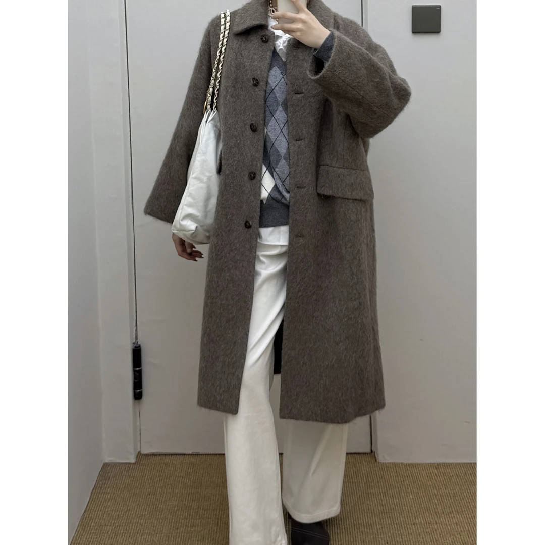 UCUT简刀 DEGAIA 秋冬25新设计师品牌时尚百搭单面呢长大衣2327