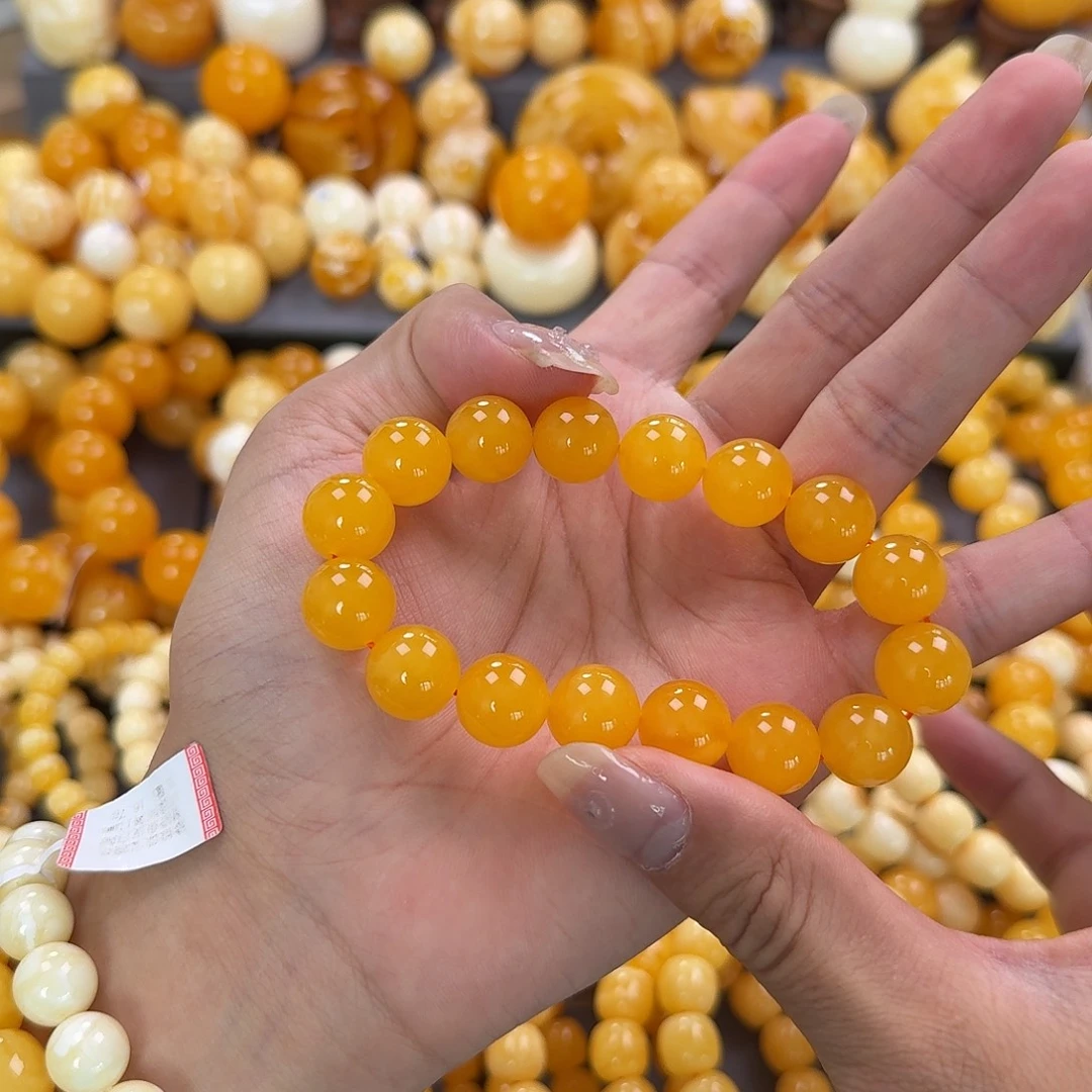 蜜蜡未镶嵌珠宝奇石同料13mm