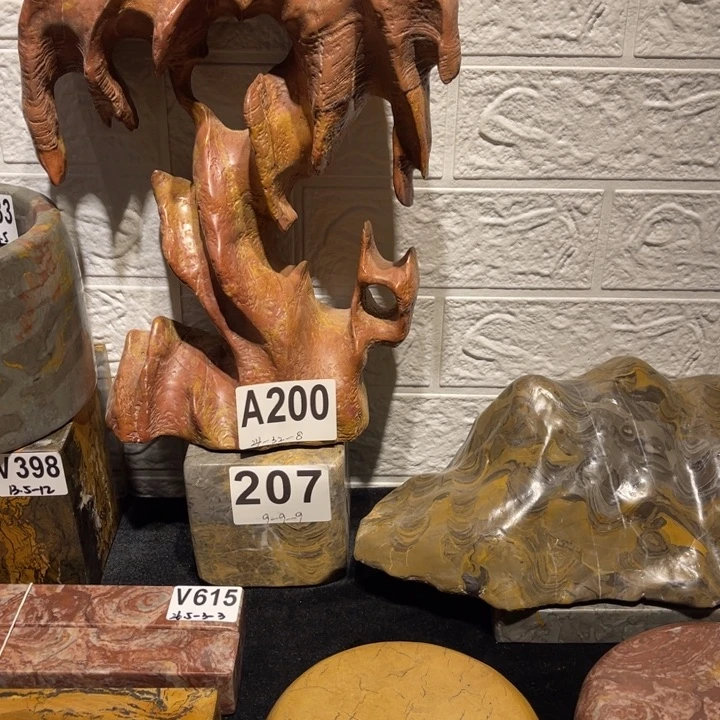 紫砂茶盘了*起景观洞石带方柱