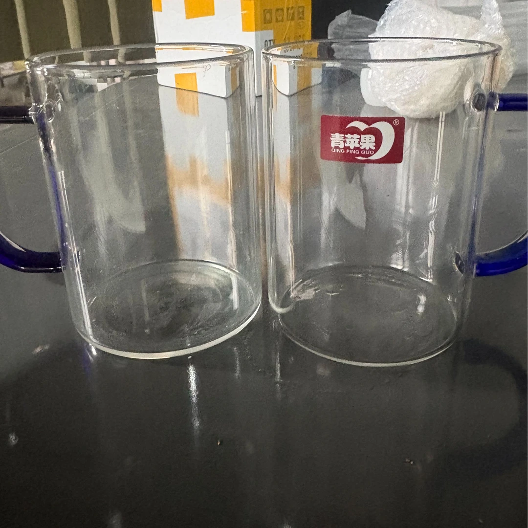 蓝色把杯牛奶杯泡茶杯休闲风