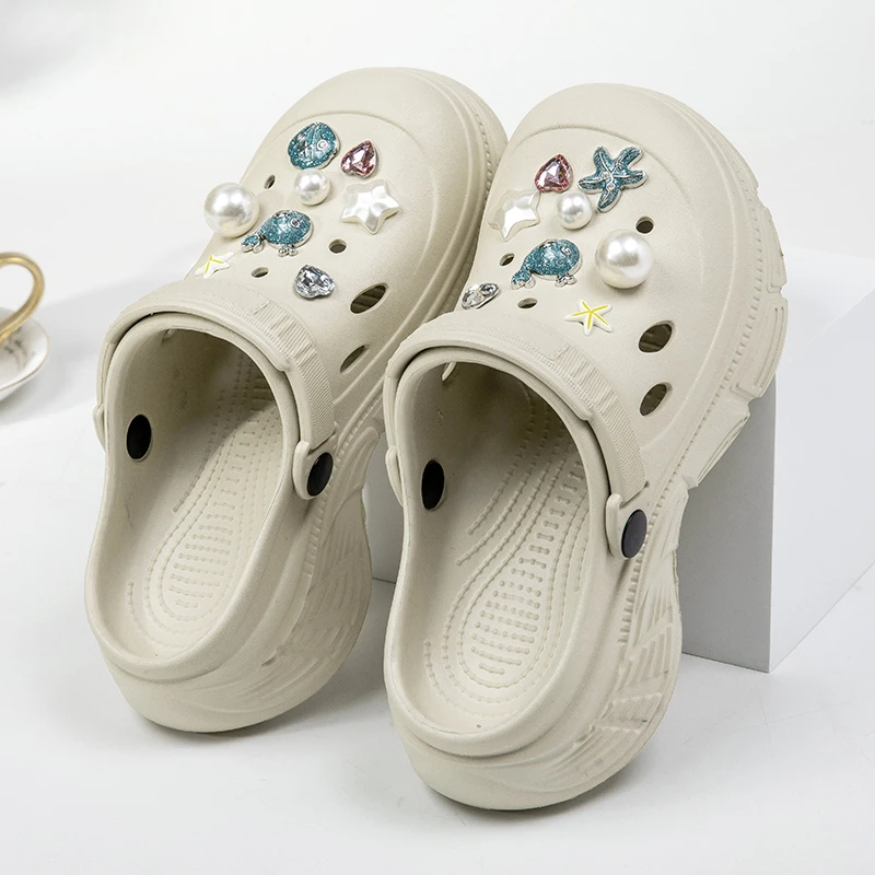 G-LEDUO/居乐多凉拖鞋夏季外穿防滑花园鞋洞洞鞋厚底增高2502-5