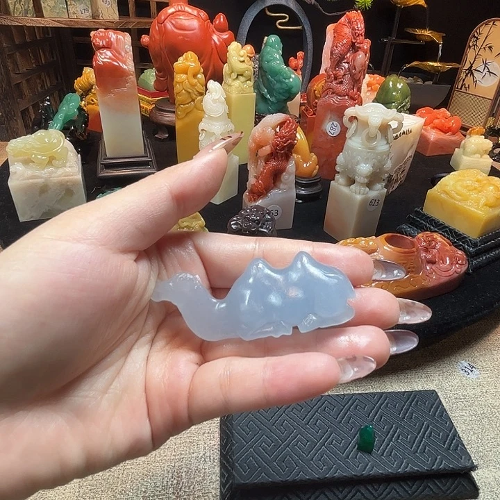 印石昌化石西峡蓝