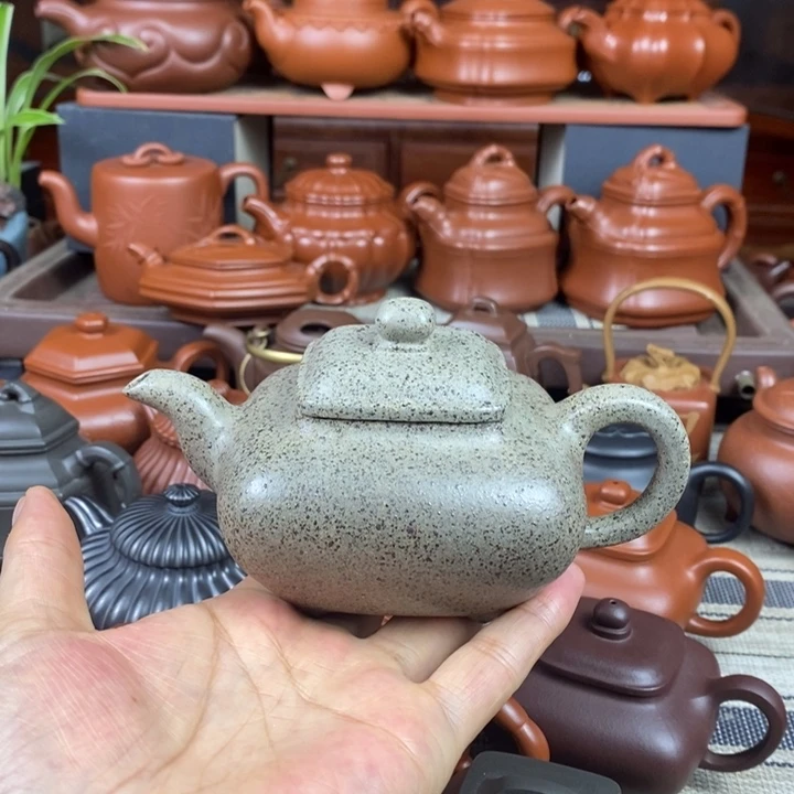 茶壶紫砂四方传炉280cc原矿特高温老青段特价