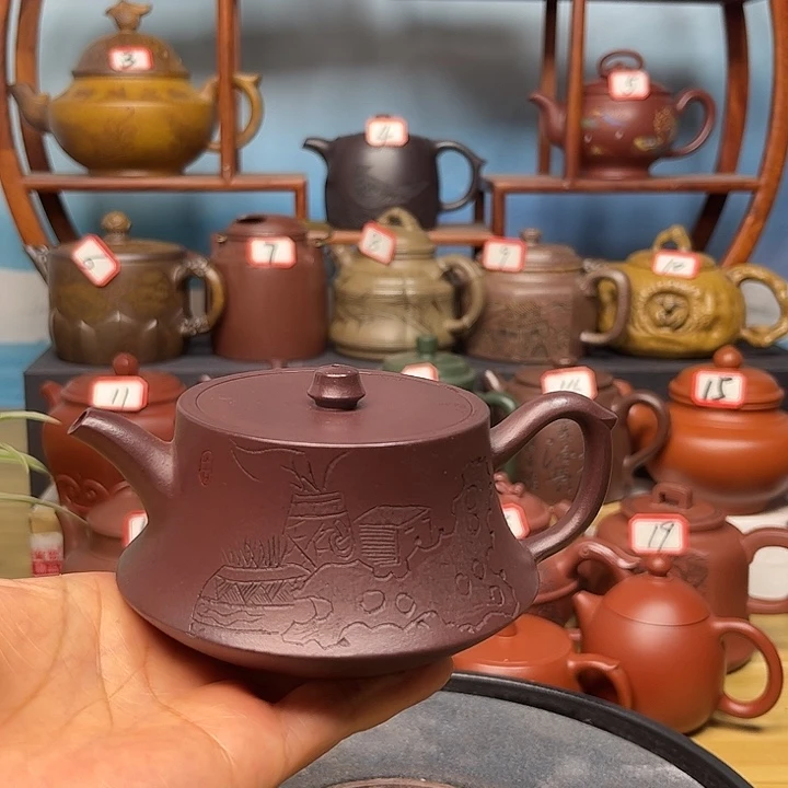 茶壶紫砂微瑕不带证书礼盒220cc