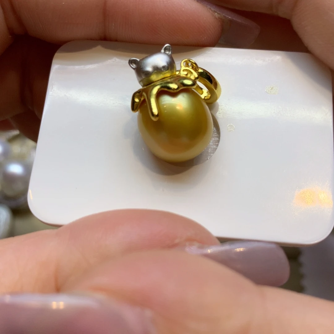 颈饰银S925镶嵌海水珍珠