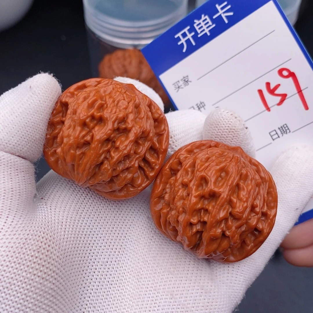 文玩核桃把件40虎头159