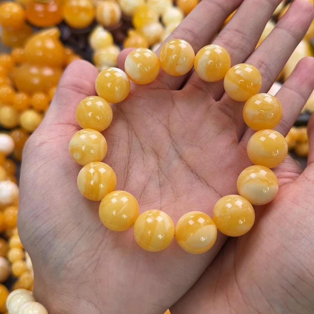 琥珀未镶嵌珠宝奇石16mm同料