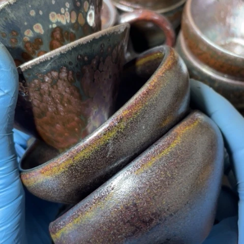 茶盏_**阶建阳建盏微瑕油滴