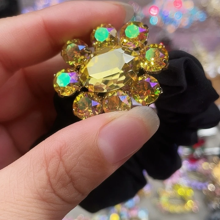 皮质铁合金头绳黄色
