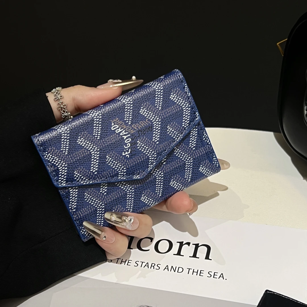 潮牌Y纹狗牙风琴款式多个卡套多功能大容量证件包2025年新款卡包