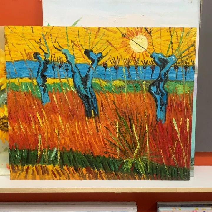 手工手绘精品油画内框50➕60尺寸