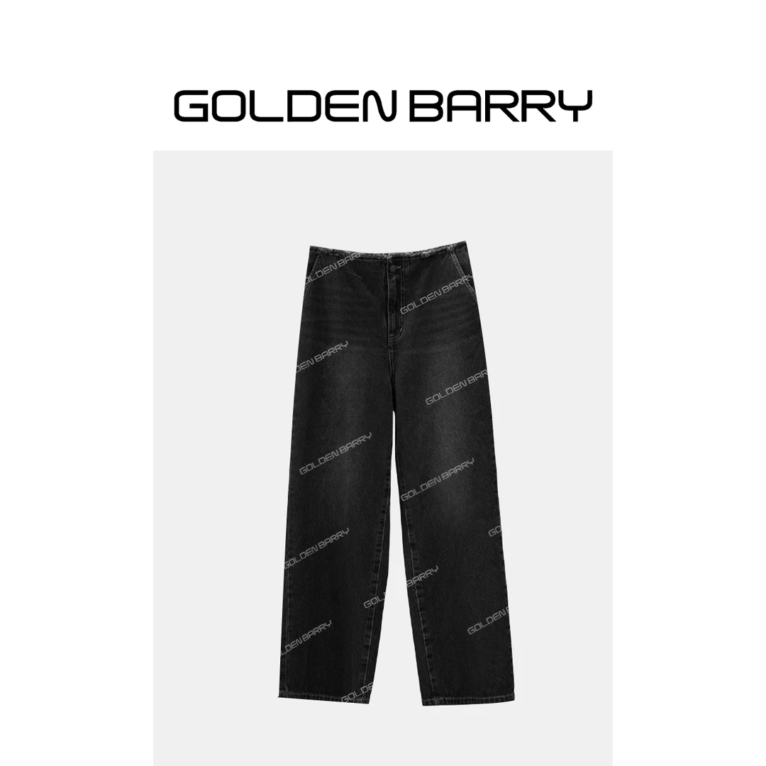 【3.8专享】501101毛边个性牛仔阔腿裤