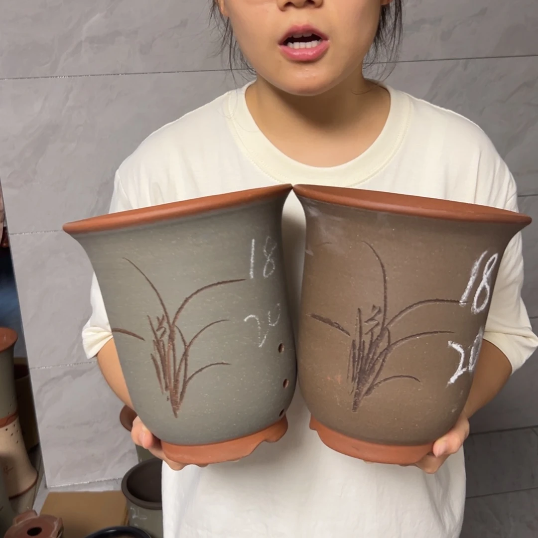 宜兴川阁紫砂花盆