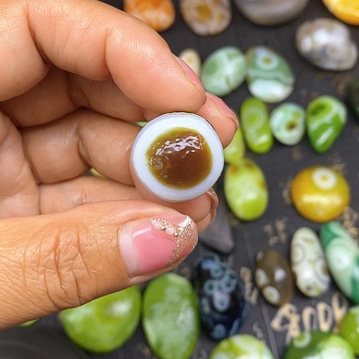 配珠无孔奇石饰品