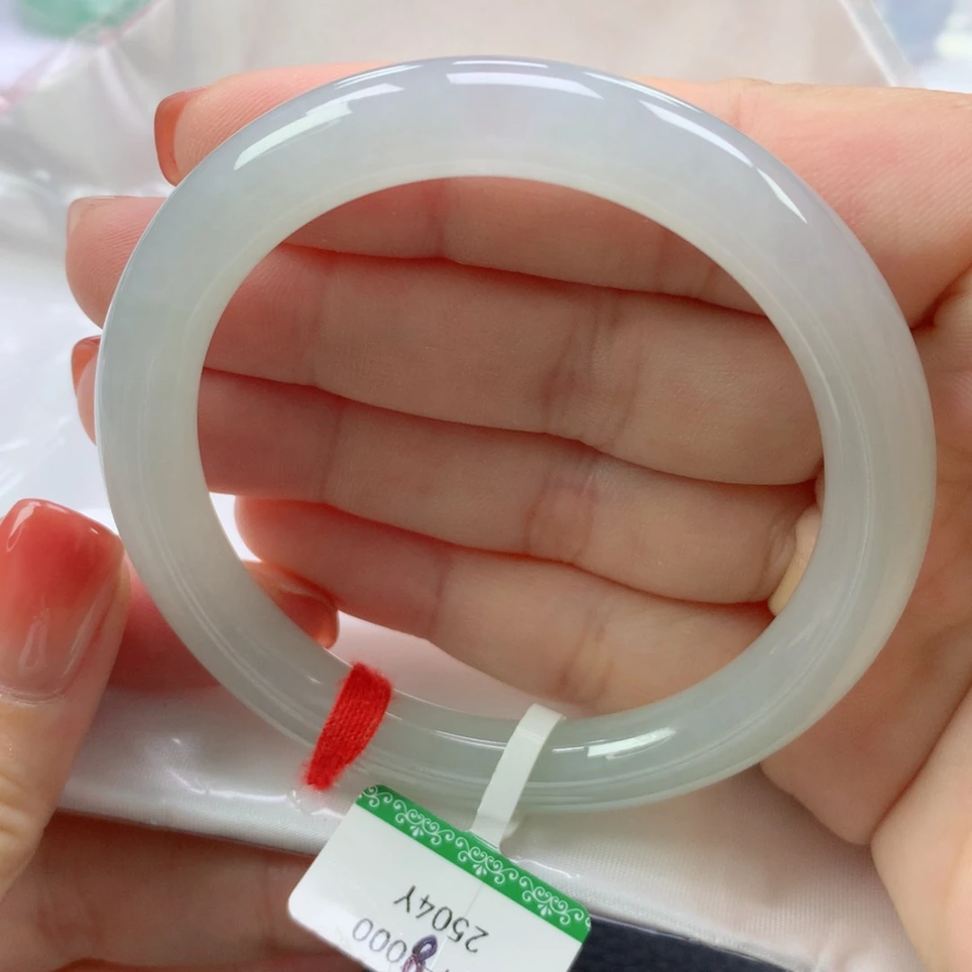 翡翠手镯未镶嵌缅甸天然翡翠54圈