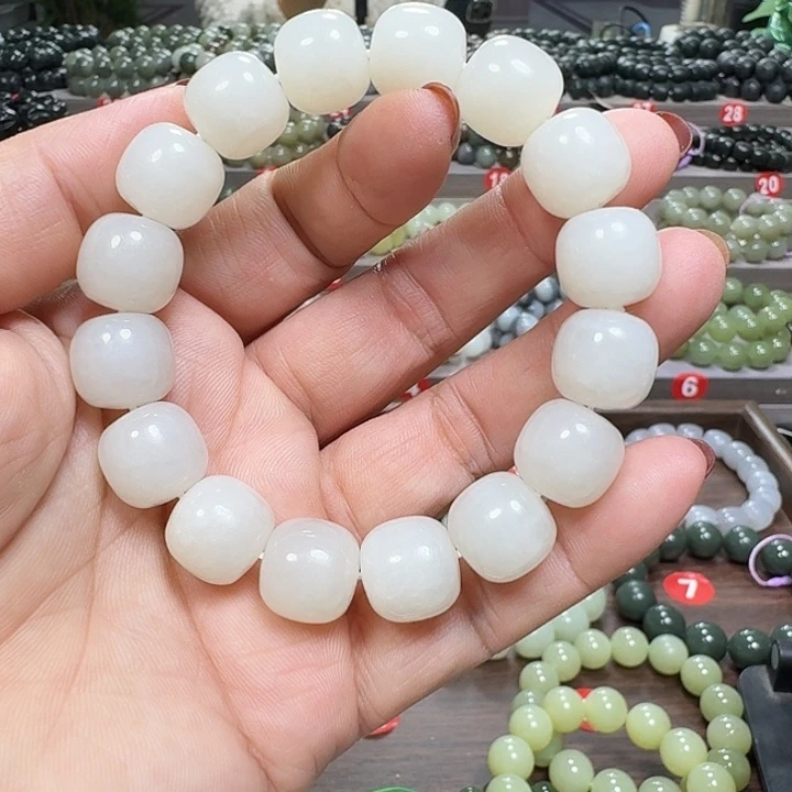 未镶嵌手链和田玉青海料老型卡13